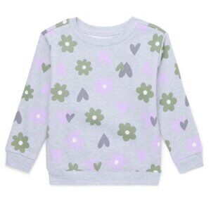 Garanimals Gray Floral Sweatshirt Set